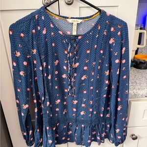 Matilda Jane Navy and Pink Floral Blouse